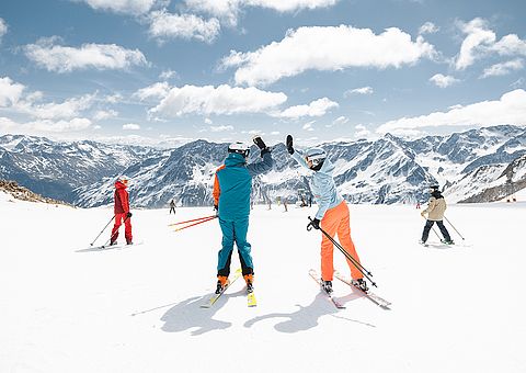 Sunshine skiing